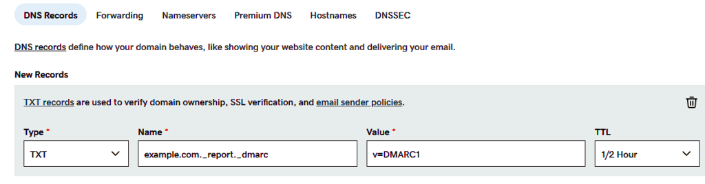 DMARC external destintion