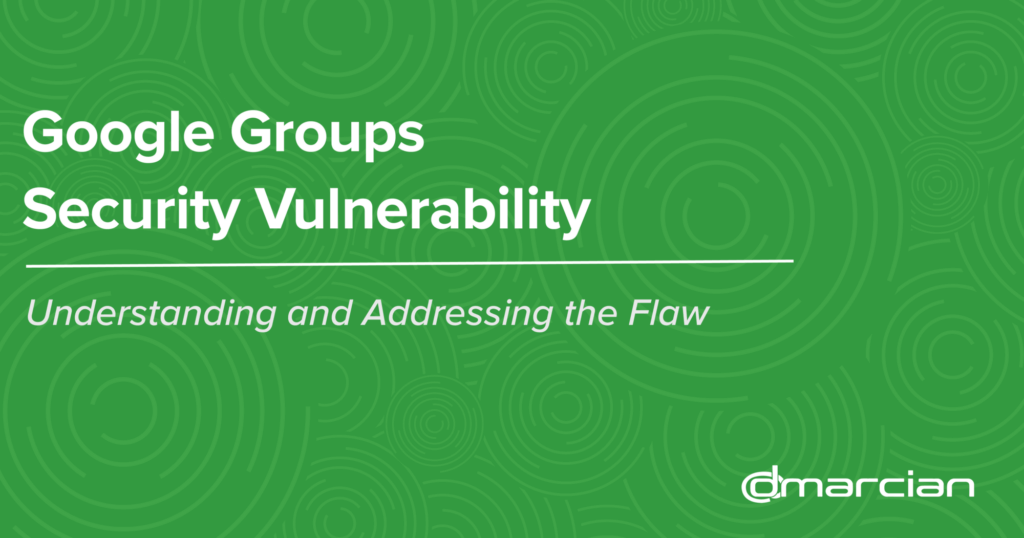 Google Groups Security Vulnerability